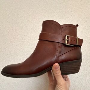 Brown Leather Ankle Boots